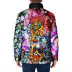 Personalized Greater Western Sydney Giants Padded Jacket Tropical Hibiscus Flowers - Pacific Fusion Style