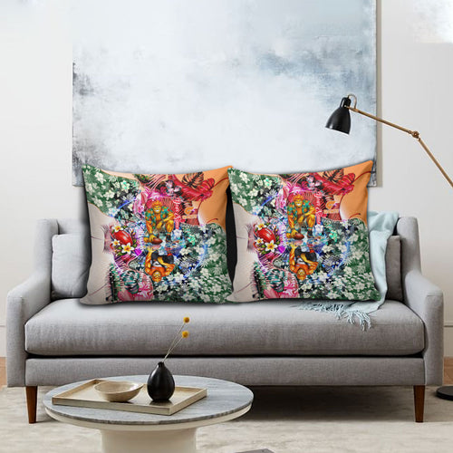 Personalized Greater Western Sydney Giants Pillow Cover Tropical Hibiscus Flowers - Pacific Fusion Style
