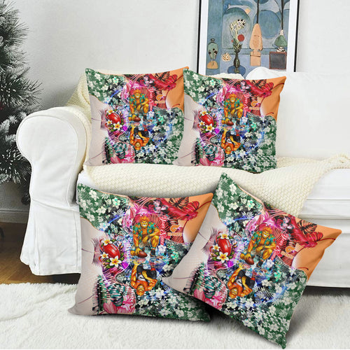 Personalized Greater Western Sydney Giants Pillow Cover Tropical Hibiscus Flowers - Pacific Fusion Style