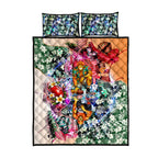 Personalized Greater Western Sydney Giants Quilt Bed Set Tropical Hibiscus Flowers - Pacific Fusion Style