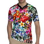 Personalized Greater Western Sydney Giants Rugby Jersey Tropical Hibiscus Flowers - Pacific Fusion Style