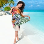 Personalized Greater Western Sydney Giants Sarong Tropical Hibiscus Flowers - Pacific Fusion Style