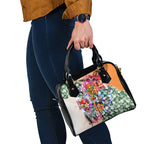 Personalized Greater Western Sydney Giants Shoulder Handbag Tropical Hibiscus Flowers - Pacific Fusion Style