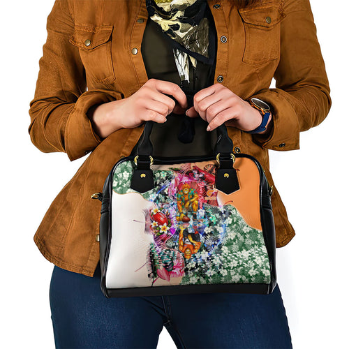 Personalized Greater Western Sydney Giants Shoulder Handbag Tropical Hibiscus Flowers - Pacific Fusion Style