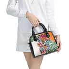Personalized Greater Western Sydney Giants Shoulder Handbag Tropical Hibiscus Flowers - Pacific Fusion Style