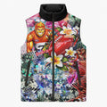 Personalized Greater Western Sydney Giants Sleeveless Puffer Jacket Tropical Hibiscus Flowers - Pacific Fusion Style