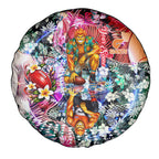 Personalized Greater Western Sydney Giants Spare Tire Cover Tropical Hibiscus Flowers - Pacific Fusion Style