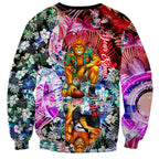 Personalized Greater Western Sydney Giants Sweatshirt Tropical Hibiscus Flowers - Pacific Fusion Style