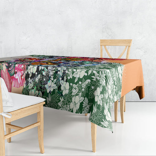 Personalized Greater Western Sydney Giants Tablecloth Tropical Hibiscus Flowers - Pacific Fusion Style