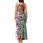 Personalized Greater Western Sydney Giants Tank Maxi Dress Tropical Hibiscus Flowers - Pacific Fusion Style