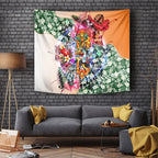 Personalized Greater Western Sydney Giants Tapestry Tropical Hibiscus Flowers - Pacific Fusion Style