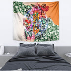 Personalized Greater Western Sydney Giants Tapestry Tropical Hibiscus Flowers - Pacific Fusion Style