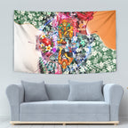 Personalized Greater Western Sydney Giants Tapestry Tropical Hibiscus Flowers - Pacific Fusion Style