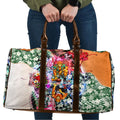 Personalized Greater Western Sydney Giants Travel Bag Tropical Hibiscus Flowers - Pacific Fusion Style