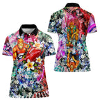 Personalized Greater Western Sydney Giants Women Polo Shirt Tropical Hibiscus Flowers - Pacific Fusion Style