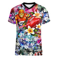 Personalized Greater Western Sydney Giants Women V-Neck T-Shirt Tropical Hibiscus Flowers - Pacific Fusion Style