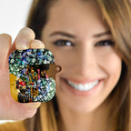 Personalized Hawthorn Football Hawks AirPods Case Tropical Hibiscus Flowers - Pacific Fusion Style