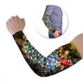 Personalized Hawthorn Football Hawks Arm Sleeves Tropical Hibiscus Flowers - Pacific Fusion Style
