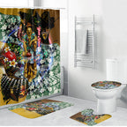 Personalized Hawthorn Football Hawks Bathroom Set Tropical Hibiscus Flowers - Pacific Fusion Style
