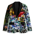 Personalized Hawthorn Football Hawks Blazer Tropical Hibiscus Flowers - Pacific Fusion Style