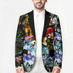Personalized Hawthorn Football Hawks Blazer Tropical Hibiscus Flowers - Pacific Fusion Style
