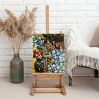 Personalized Hawthorn Football Hawks Canvas Wall Art Tropical Hibiscus Flowers - Pacific Fusion Style