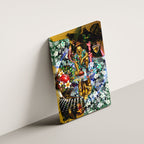 Personalized Hawthorn Football Hawks Canvas Wall Art Tropical Hibiscus Flowers - Pacific Fusion Style