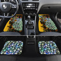 Personalized Hawthorn Football Hawks Car Mats Tropical Hibiscus Flowers - Pacific Fusion Style
