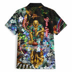 Personalized Hawthorn Football Hawks Hawaiian Shirt Tropical Hibiscus Flowers - Pacific Fusion Style