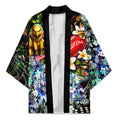 Personalized Hawthorn Football Hawks Kimono Tropical Hibiscus Flowers - Pacific Fusion Style