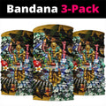 Personalized Hawthorn Football Hawks Neck Gaiter Tropical Hibiscus Flowers - Pacific Fusion Style