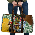 Personalized Hawthorn Football Hawks Travel Bag Tropical Hibiscus Flowers - Pacific Fusion Style