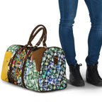 Personalized Hawthorn Football Hawks Travel Bag Tropical Hibiscus Flowers - Pacific Fusion Style