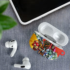 Personalized Richmond Football Tigers AirPods Case Tropical Hibiscus Flowers - Pacific Fusion Style