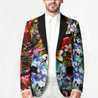 Personalized Richmond Football Tigers Blazer Tropical Hibiscus Flowers - Pacific Fusion Style