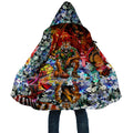 Personalized Richmond Football Tigers Cloak Tropical Hibiscus Flowers - Pacific Fusion Style