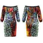 Personalized Richmond Football Tigers Couples Matching Off The Shoulder Long Sleeve Dress and Long Sleeve Button Shirt Tropical Hibiscus Flowers - Pacific Fusion Style