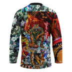 Personalized Richmond Football Tigers Hockey Jersey Tropical Hibiscus Flowers - Pacific Fusion Style