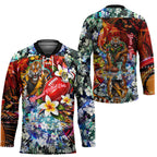 Personalized Richmond Football Tigers Hockey Jersey Tropical Hibiscus Flowers - Pacific Fusion Style