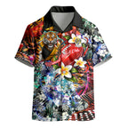 Personalized Richmond Football Tigers Kid Hawaiian Shirt Tropical Hibiscus Flowers - Pacific Fusion Style