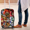 Personalized Richmond Football Tigers Luggage Cover Tropical Hibiscus Flowers - Pacific Fusion Style