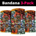 Personalized Richmond Football Tigers Neck Gaiter Tropical Hibiscus Flowers - Pacific Fusion Style