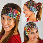 Personalized Richmond Football Tigers Neck Gaiter Tropical Hibiscus Flowers - Pacific Fusion Style