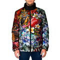 Personalized Richmond Football Tigers Padded Jacket Tropical Hibiscus Flowers - Pacific Fusion Style