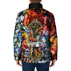Personalized Richmond Football Tigers Padded Jacket Tropical Hibiscus Flowers - Pacific Fusion Style