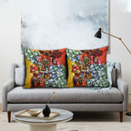 Personalized Richmond Football Tigers Pillow Cover Tropical Hibiscus Flowers - Pacific Fusion Style