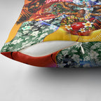 Personalized Richmond Football Tigers Pillow Cover Tropical Hibiscus Flowers - Pacific Fusion Style