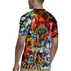 Personalized Richmond Football Tigers Rugby Jersey Tropical Hibiscus Flowers - Pacific Fusion Style