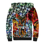 Personalized Richmond Football Tigers Sherpa Hoodie Tropical Hibiscus Flowers - Pacific Fusion Style