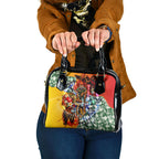 Personalized Richmond Football Tigers Shoulder Handbag Tropical Hibiscus Flowers - Pacific Fusion Style